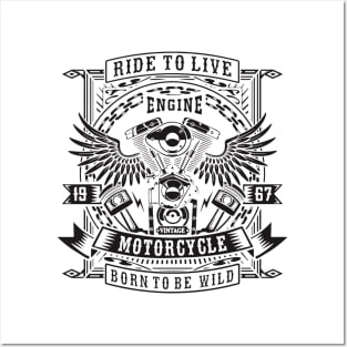 ride to live Posters and Art